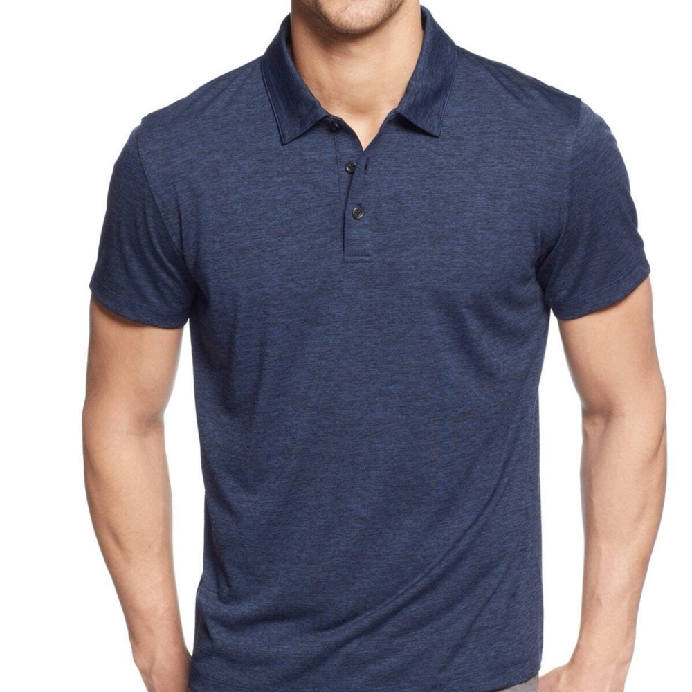Uniqlo Men's Dark Blue Polo Shirt